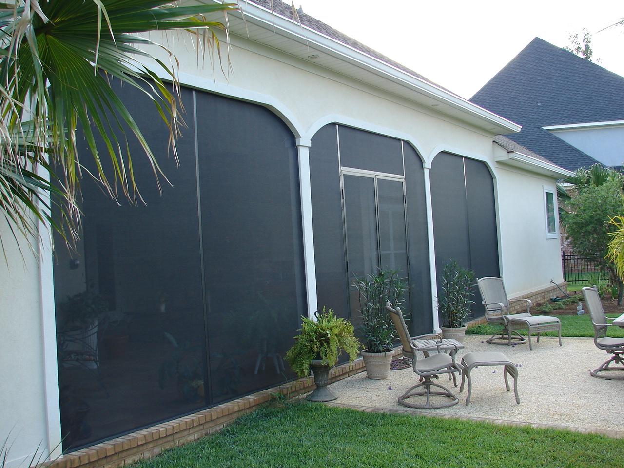 screen walls, screen under, screen patio